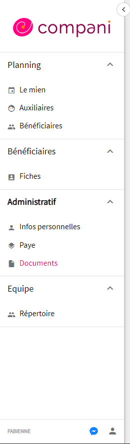 Compani WebApp Interface
