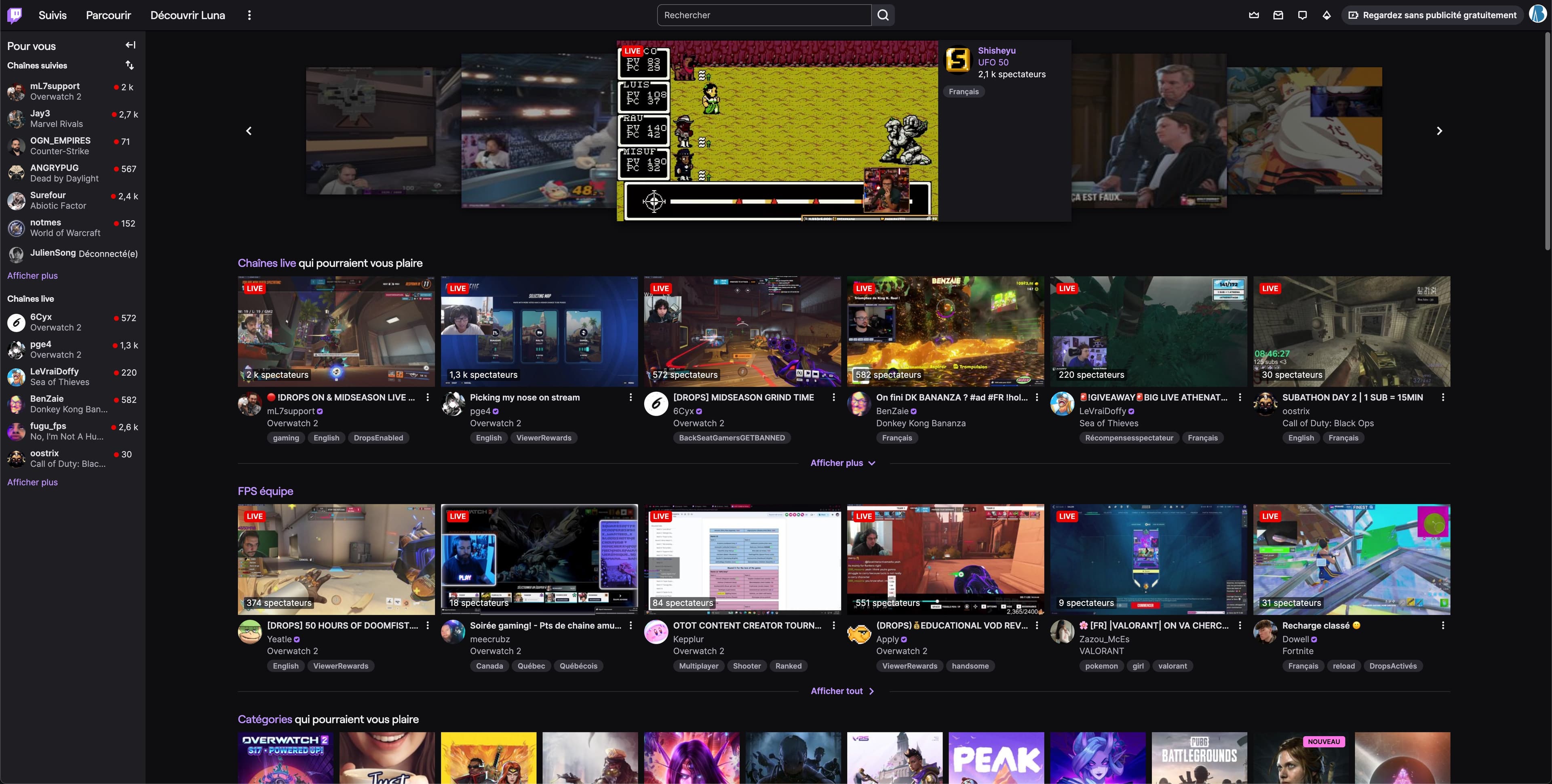Twitch Clone Preview