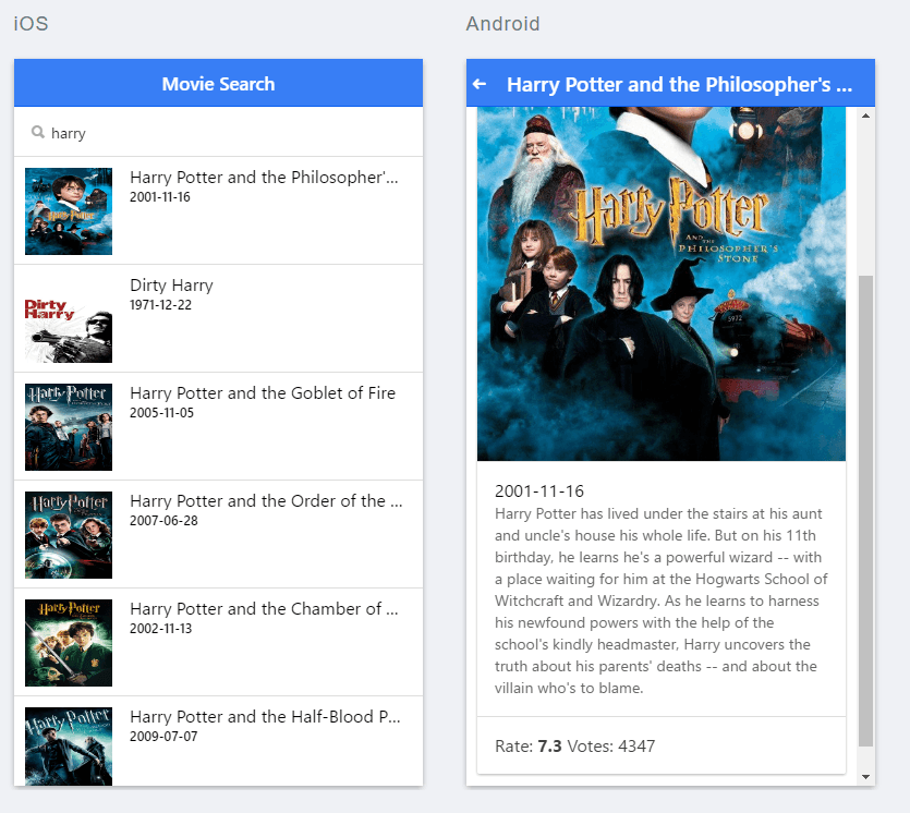Want a movie Application