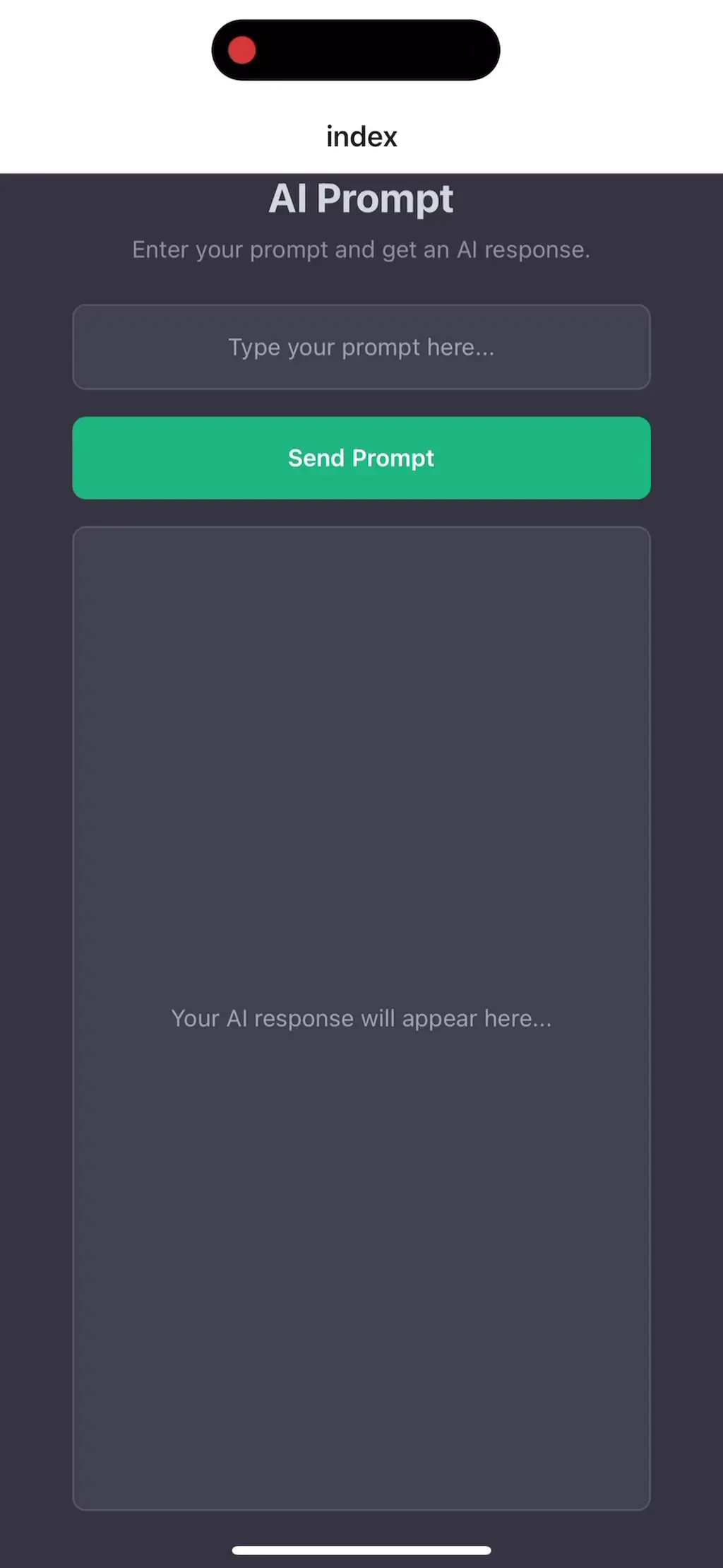 AI-Oriented Mobile App Preview